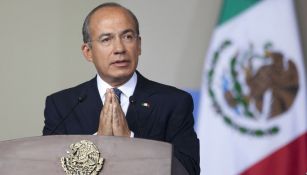 Felipe Calderón durante un evento durante su mandato