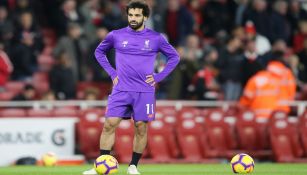 Mohamed Salah, previo a un duelo con el Liverpool