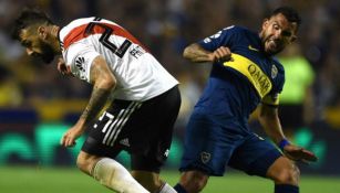 Prato y Tévez en un Boca vs River 