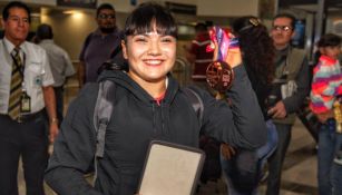 Alexa Moreno tras su llegada a la Ciudad de México