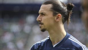 Zlatan en un partido con el Galaxy