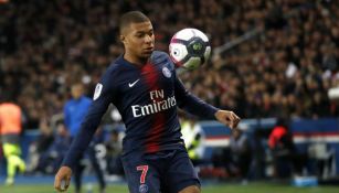 Mbappé, durante un partido del PSG