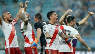 Los jugadores de River celebran el pase a la Final de la Libertadores