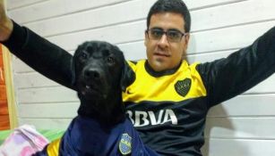 José con la camiseta del Boca 