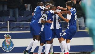 Jugadores del Porto durante festejo