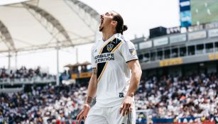 Ibrahimovic, durante un juego con el LA Galaxy