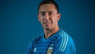 Agustín Marchesín en foto oficial de Argentina