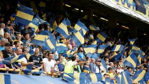 Afición de Boca en la Final de Ida de la Copa Libertadores