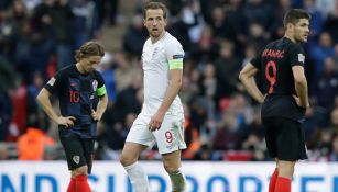 Harry Kane en el encuentro contra Croacia