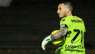 Cristian Campestrini durante un partido con Dorados