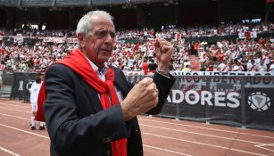 Rodolfo D'Onofrio previo a un partido de la Copa Libertadores