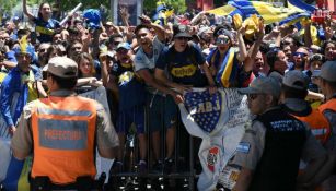 Aficionados previo al partido entre River y Boca