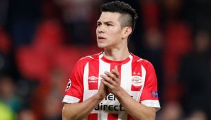 Hirving Lozano durante un juego del PSV