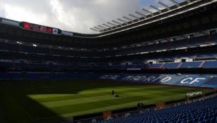 Vista de la cancha del Santiago Bernabéu