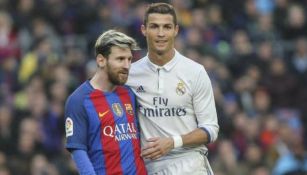 Lionel Messi y Cristiano Ronaldo durante un partido