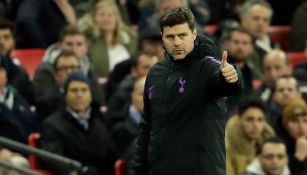 Pochettino en partido con el Tottenham