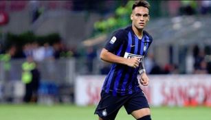 Lautaro Martínez en juego con el Inter 