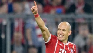 Arjen Robben celebra gol con Bayern