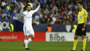 Isco durante un partido del Real Madrid