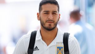 Sosa, a su llegada a un partido con Tigres