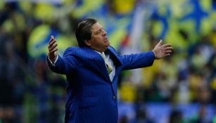 Miguel Herrera, en un juego del América en el A2018