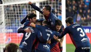 Huesca, celebra empate frente al Villarreal 