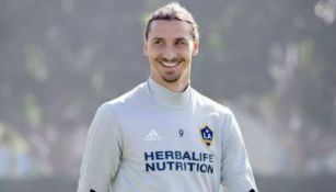 Zlatan en entrenamiento con el Galaxy 