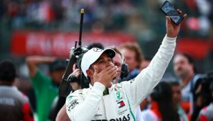 Lewis Hamilton durante el Gran Premio de México 