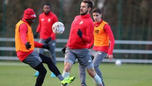 Jugadores del Standard en un entrenamiento