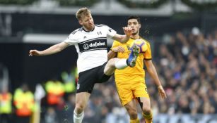 Ream y Jiménez durante el partido de Premier