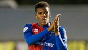 Riccardo Calder en un partido con el Inverness