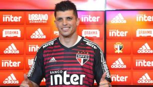 Volpi en su presentación con Sao Paulo