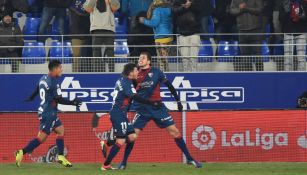 Christian Rivera celebra su gol ante el Betis