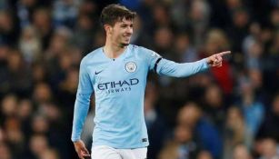 Brahim Díaz en un partido con el Manchester City 