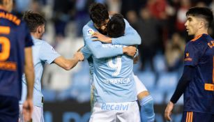 Araujo celebra su gol frente al Valencia