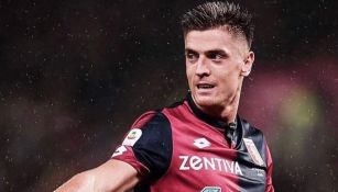 Piatek, durante un juego del Genoa