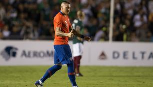 Castillo durante un partido de la selección chilena