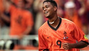 Kluivert, durante un juego de Holanda