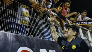 Maradona festeja triunfo contra Dorados