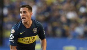 Marcone durante un partido de Boca Juniors 