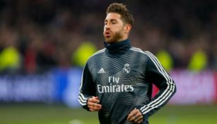 Ramos previo a un encuentro del Real Madrid 