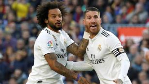 Marcelo y Ramos durante un partido con el Real Madrid 