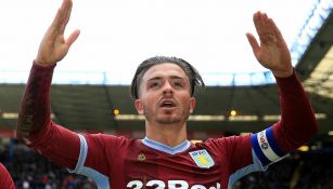 Jack Grealish festejando su gol ante el Birmingham 