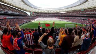 Vista del Wanda Metrpolitano en el Atleti vs Barcelona femenino