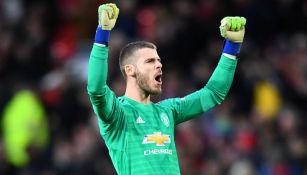 David De Gea festeja triunfo con el Manchester United