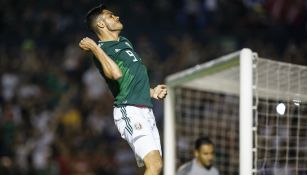 Raúl celebra anotación con la Selección Nacional