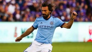 Pirlo durante un partido con el New York City