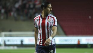 Carlos Cisneros durante un partido de Chivas