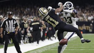 La jugada del polémico castigo no marcado en Rams vs Saints