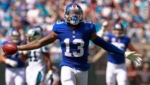 Odell Beckham Jr en un encuentro con los Giants